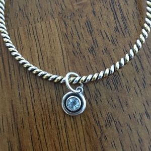 Waxing Poetic Birthstone (Aquamarine) Charm